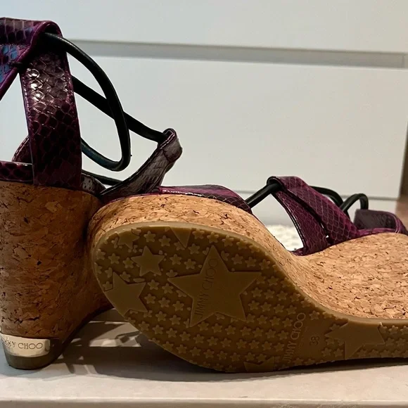 Jimmy Choo Purple Wedges - Picture 5 of 8